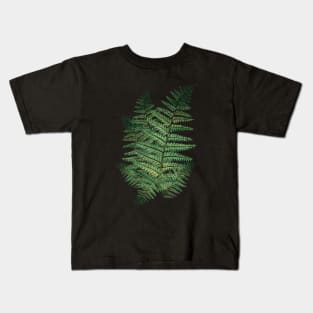 Fern Leaves in the Forest Kids T-Shirt